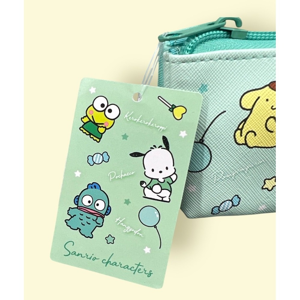 Sanrio Characters Pencil Case Pouch Keroppi Pochacco Hangyodon Zipper Bag Kawaii - Picture 2 of 6